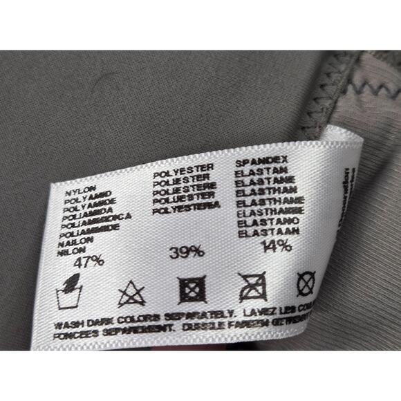 GLAMORISE High Impact UNDERWIRE Sports Bra 9066 GRAY Size 46H - Picture 7 of 7